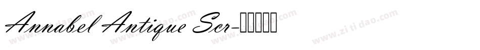 Annabel Antique Scr字体转换